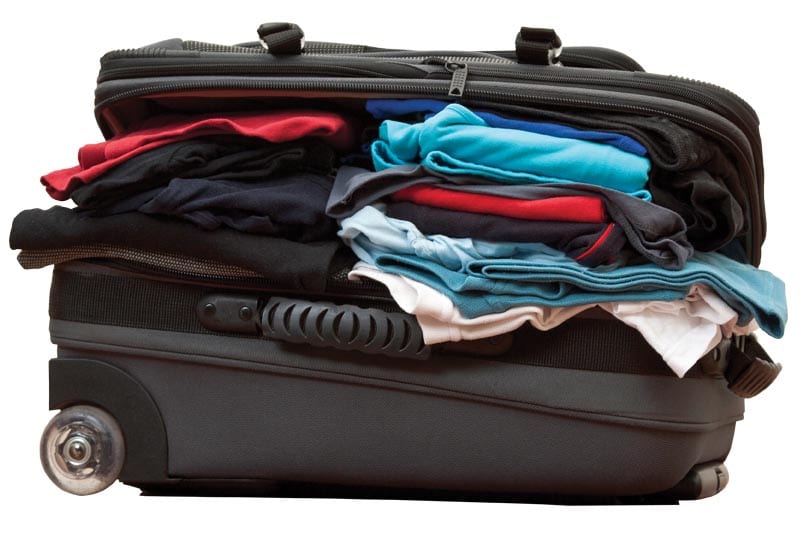 What packing method stuffs more in your suitcase?