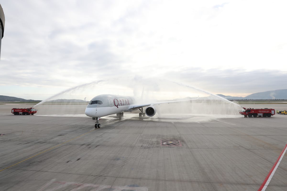 Qatar Airways Welcomes A350 to Greece