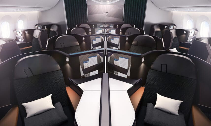 Westjet Dreamliner Business Class