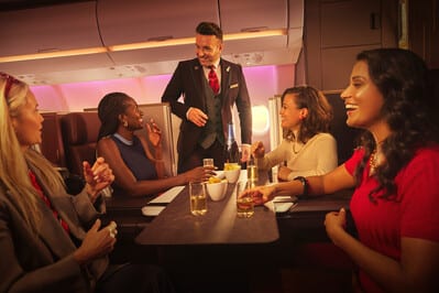 Virgin Atlantic A330 passengers on board