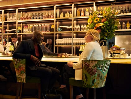 British Airways Terminal 5 Concorde Room Couple at Bar