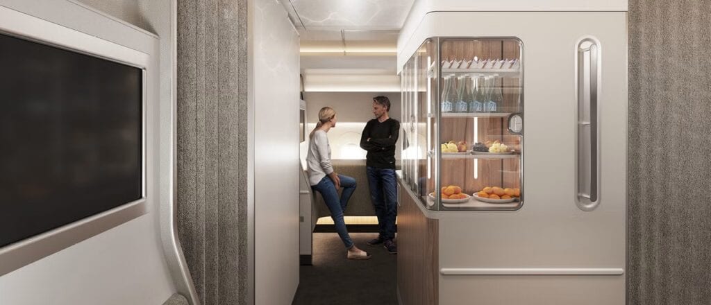 Qantas A350 Wellbeing Zone